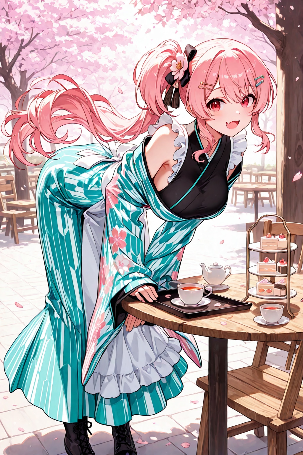 和メイドカフェへいらっしゃいませ | の人気AIイラスト・グラビア