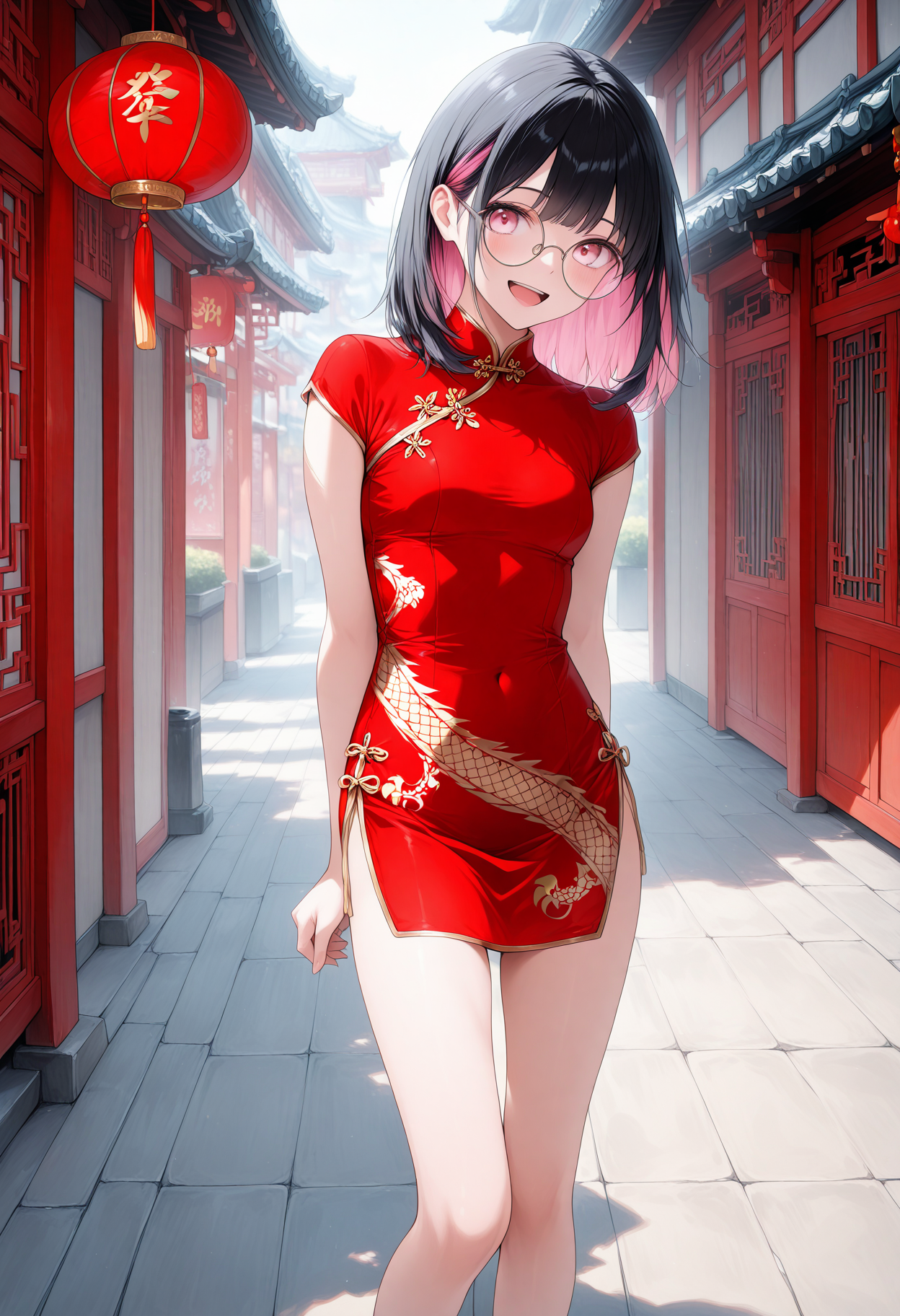 黒髪チャイナドレス | の人気AIイラスト・グラビア