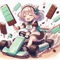 チョコミントを配りまくるメイド 4枚目