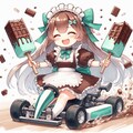 チョコミントを配りまくるメイド 5枚目