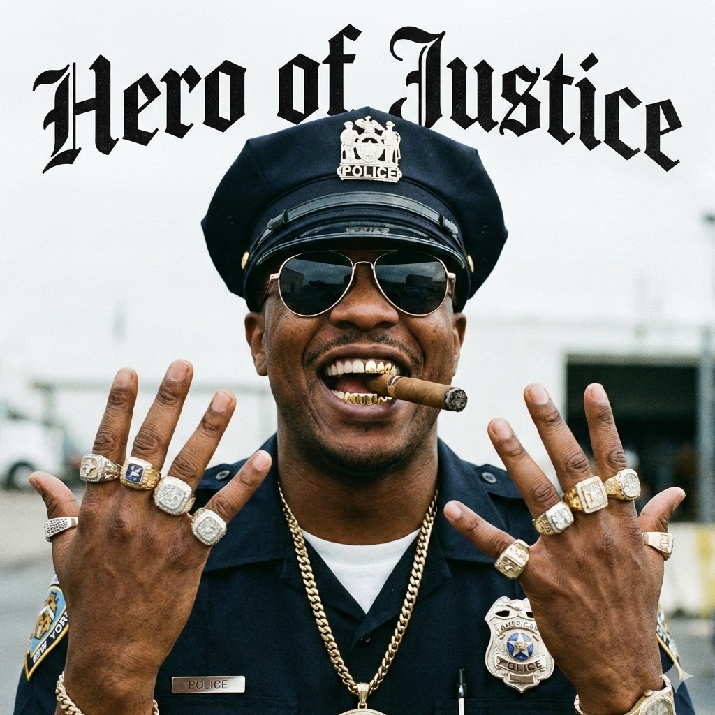 ジャケ写「Hero of Justice」