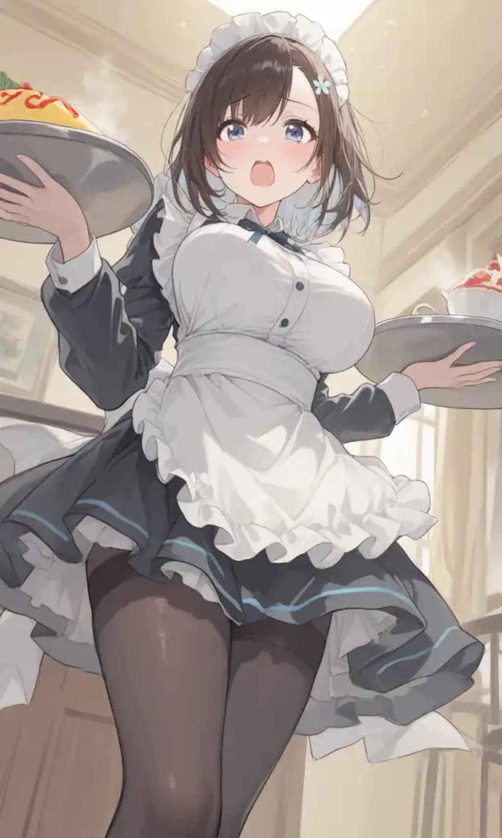 「『もえもえきゅん♡』のお客様ぁ？」