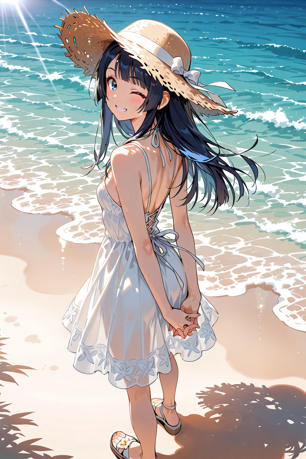 【企画：理想の夏コーデ】白のワンピースって何だかちょっとエッチな感じ②