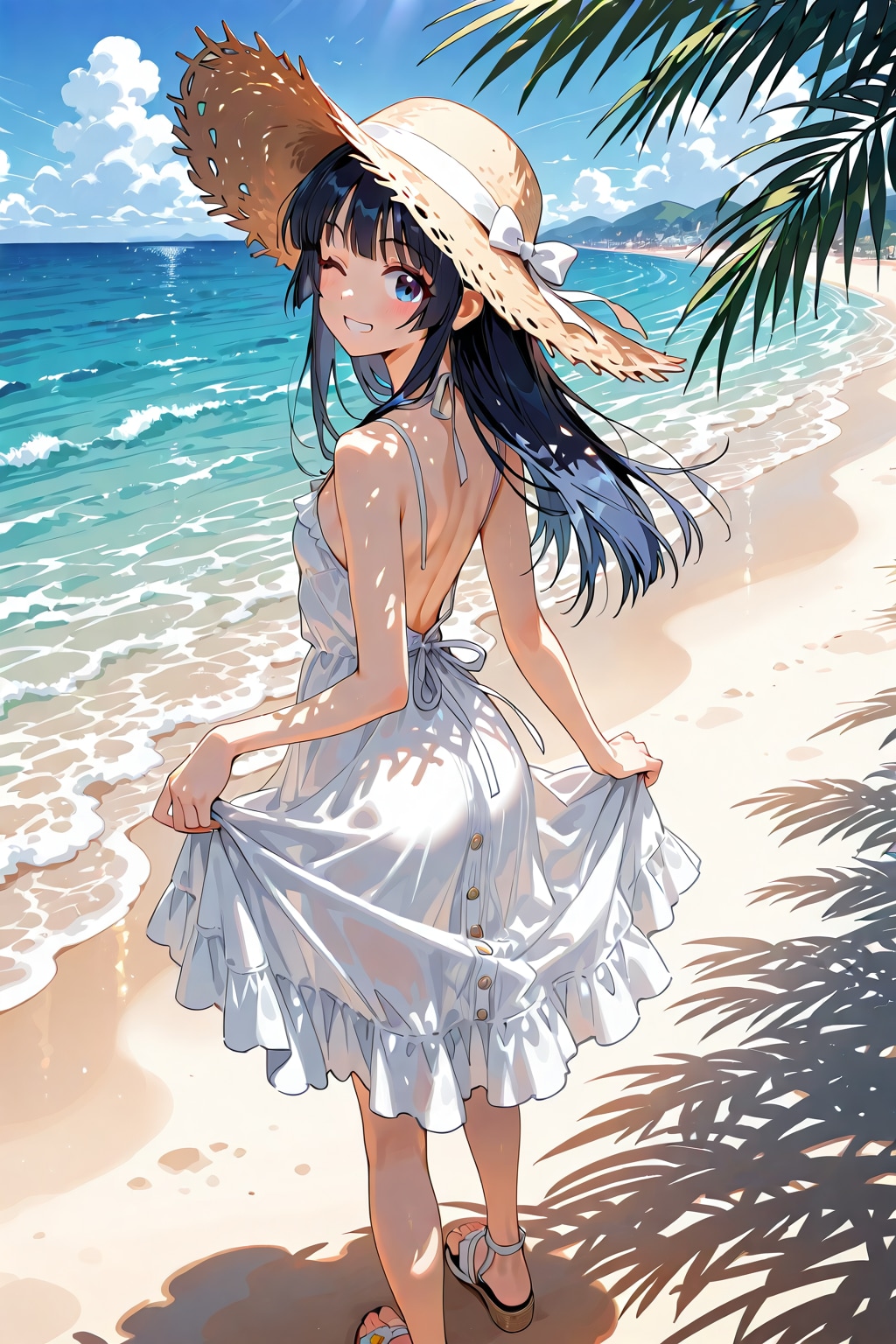 【企画：理想の夏コーデ】白のワンピースって何だかちょっとエッチな感じ②