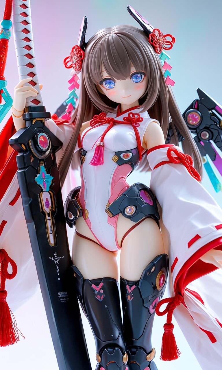 異世界制服少女達　メカ娘リルト・アイリス（Lilt-Iris）姫巫女　アクリルドールフィギュア