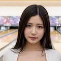 ボウリング場で挟む女子 3枚目