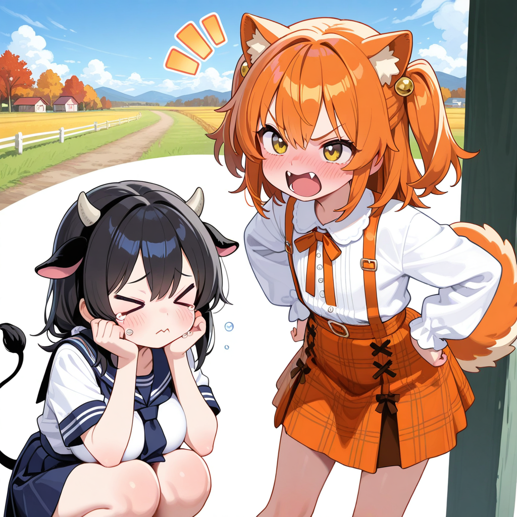 メスガキのうしさんにわからせるコーギー先生！！