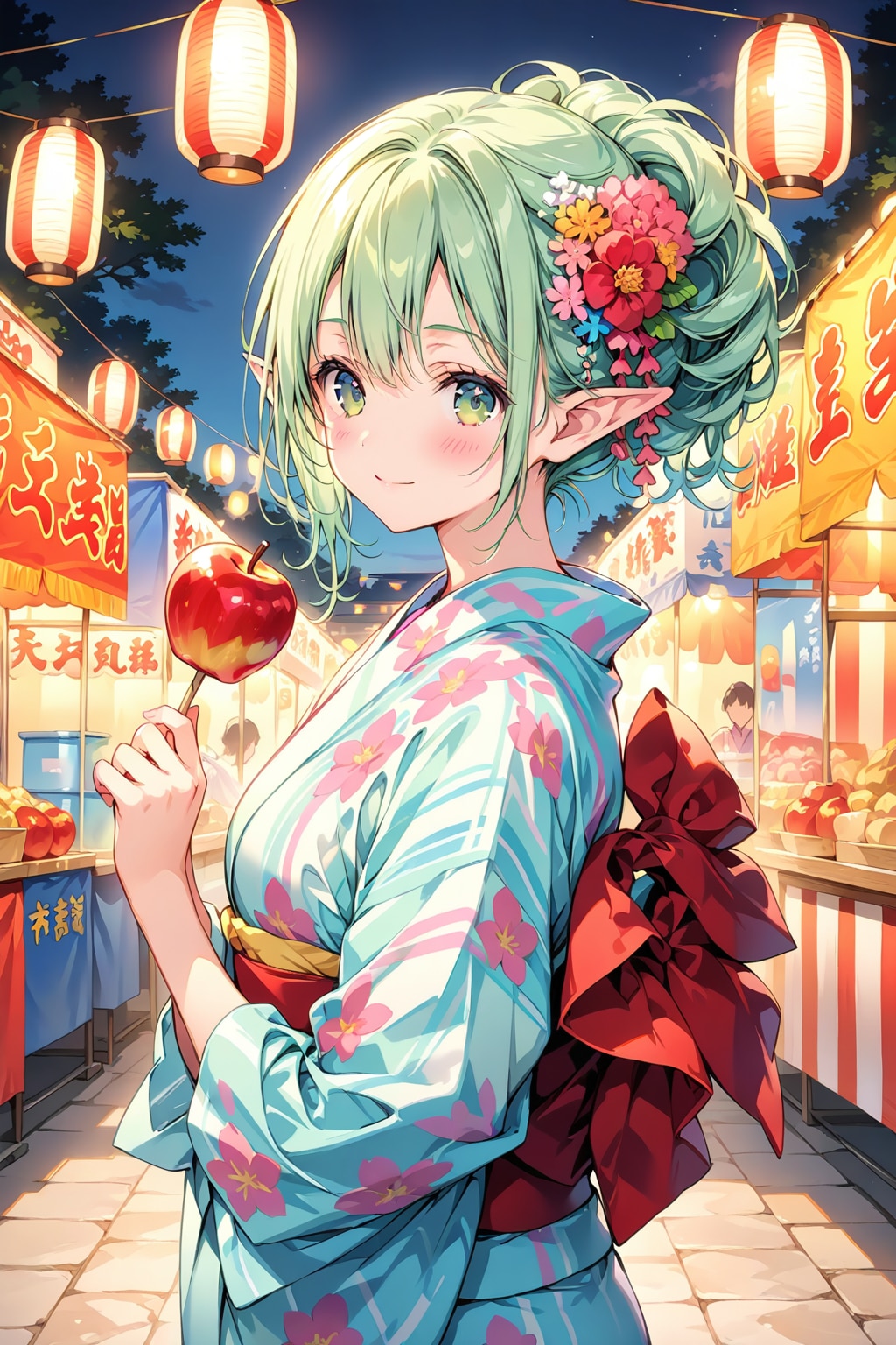 夏祭りエルフさん