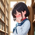 図書室でこっそりオナニーする美少女ちゃん 3枚目