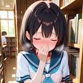 図書室でこっそりオナニーする美少女ちゃん 8枚目