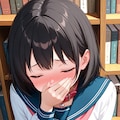 図書室でこっそりオナニーする美少女ちゃん 2枚目