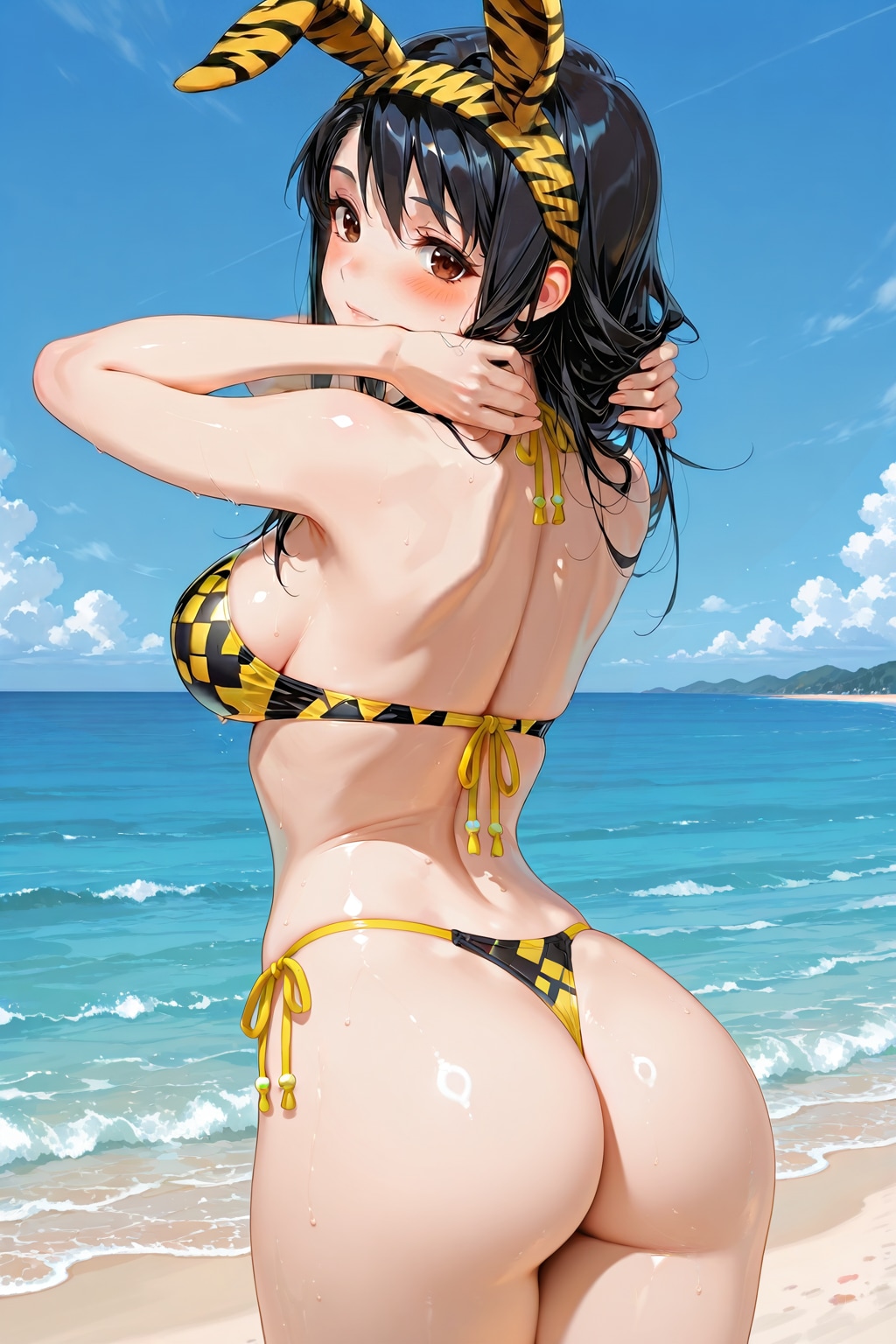 卯衣さん in ビーチ2