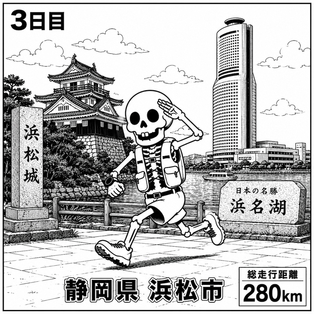 静岡県浜松市に到着