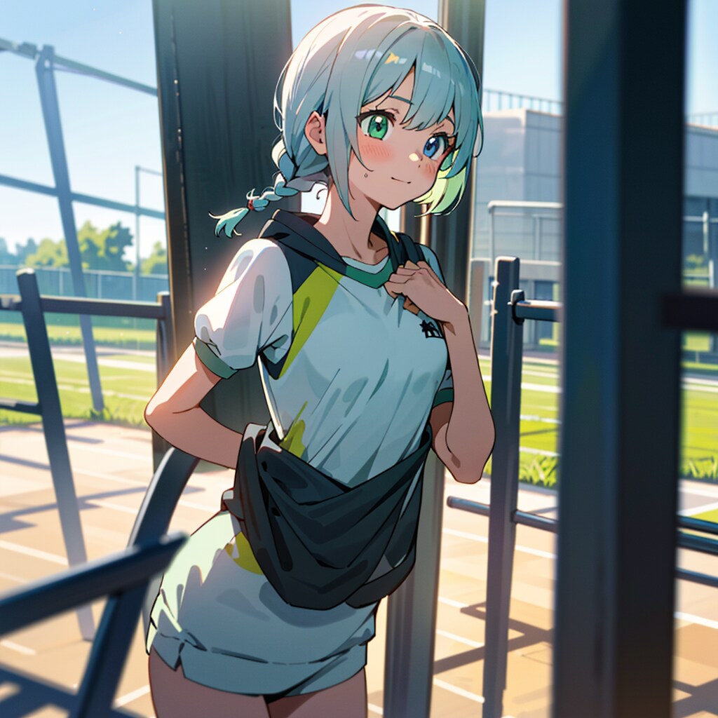 部活中。