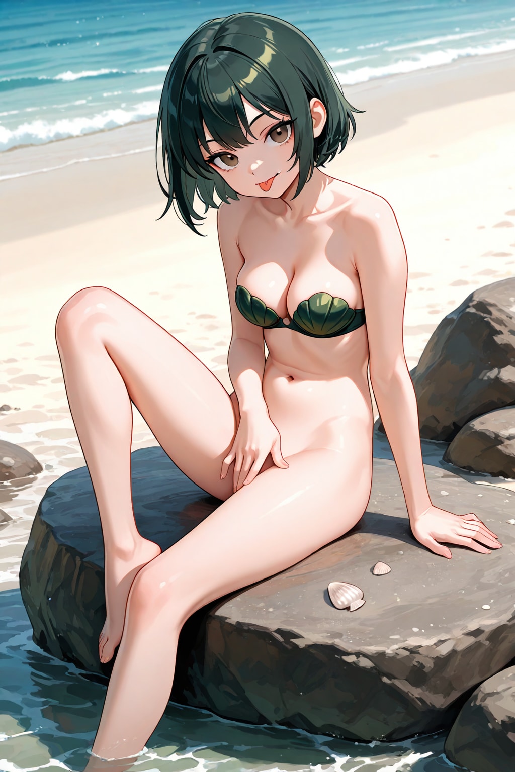 脚は見せても、おマタは見せないよ！