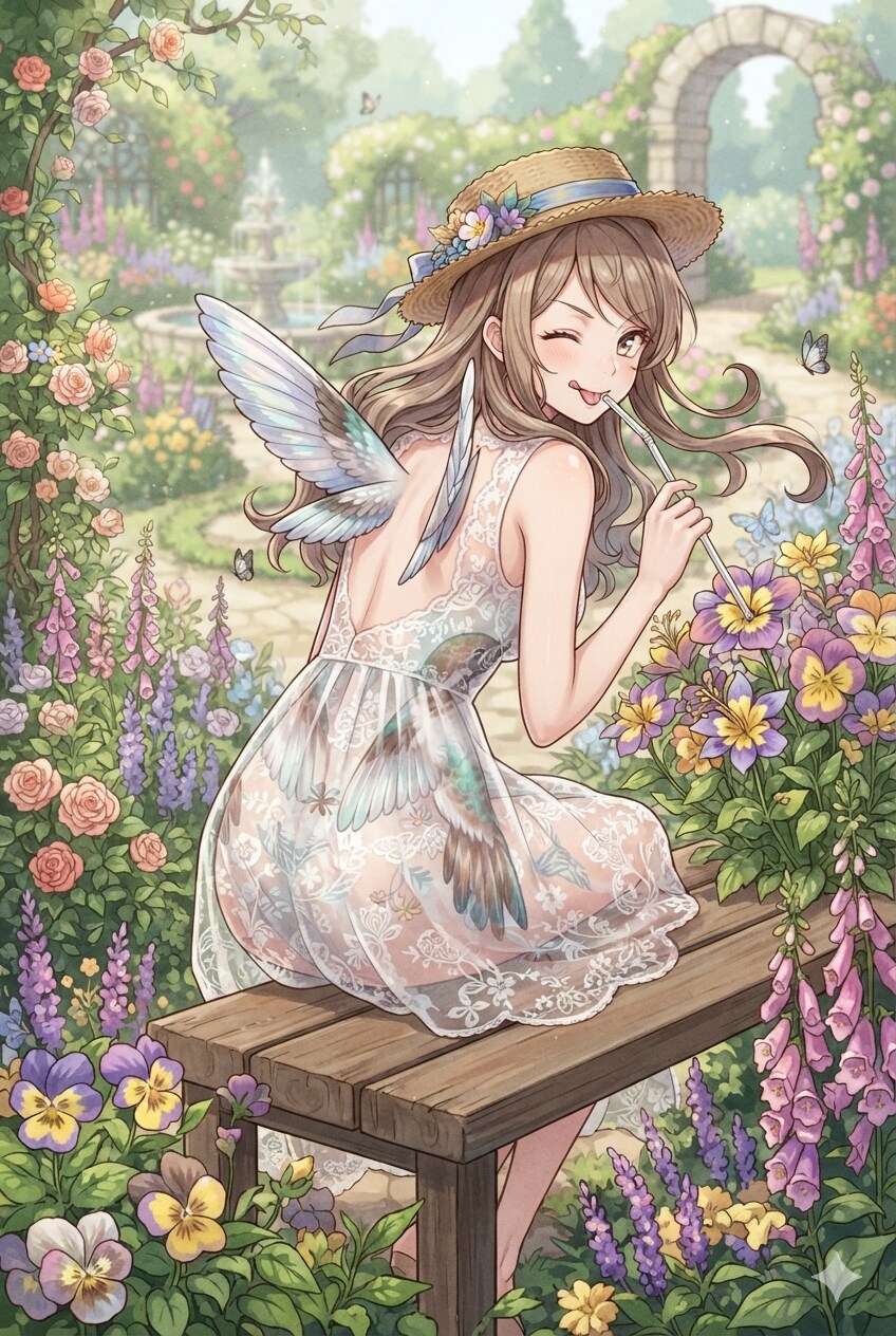 ハチドリ擬人化(麦わらワンピ)