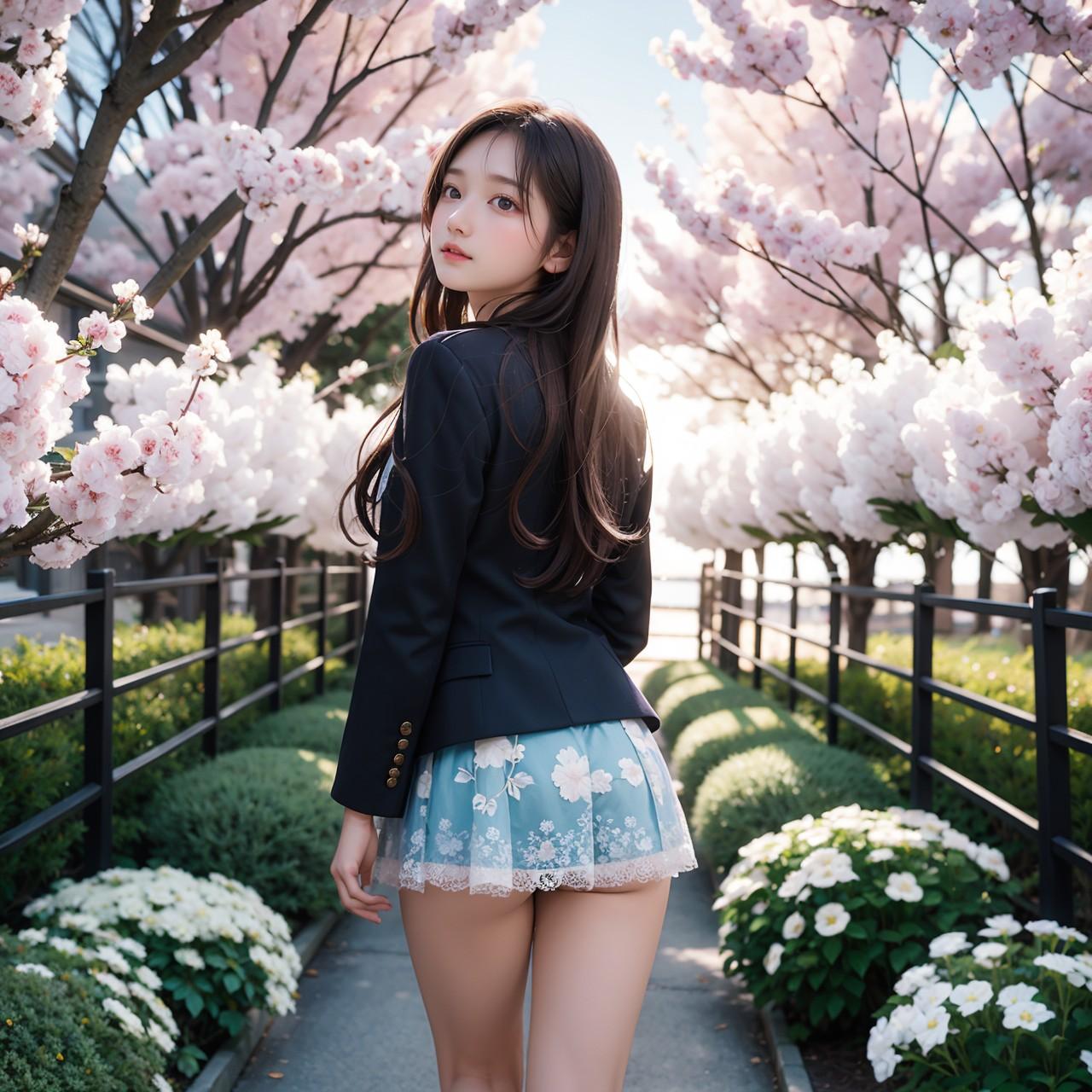 Lilac Flower Girl