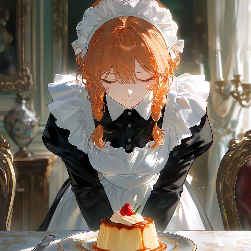 朝のプリンでございます