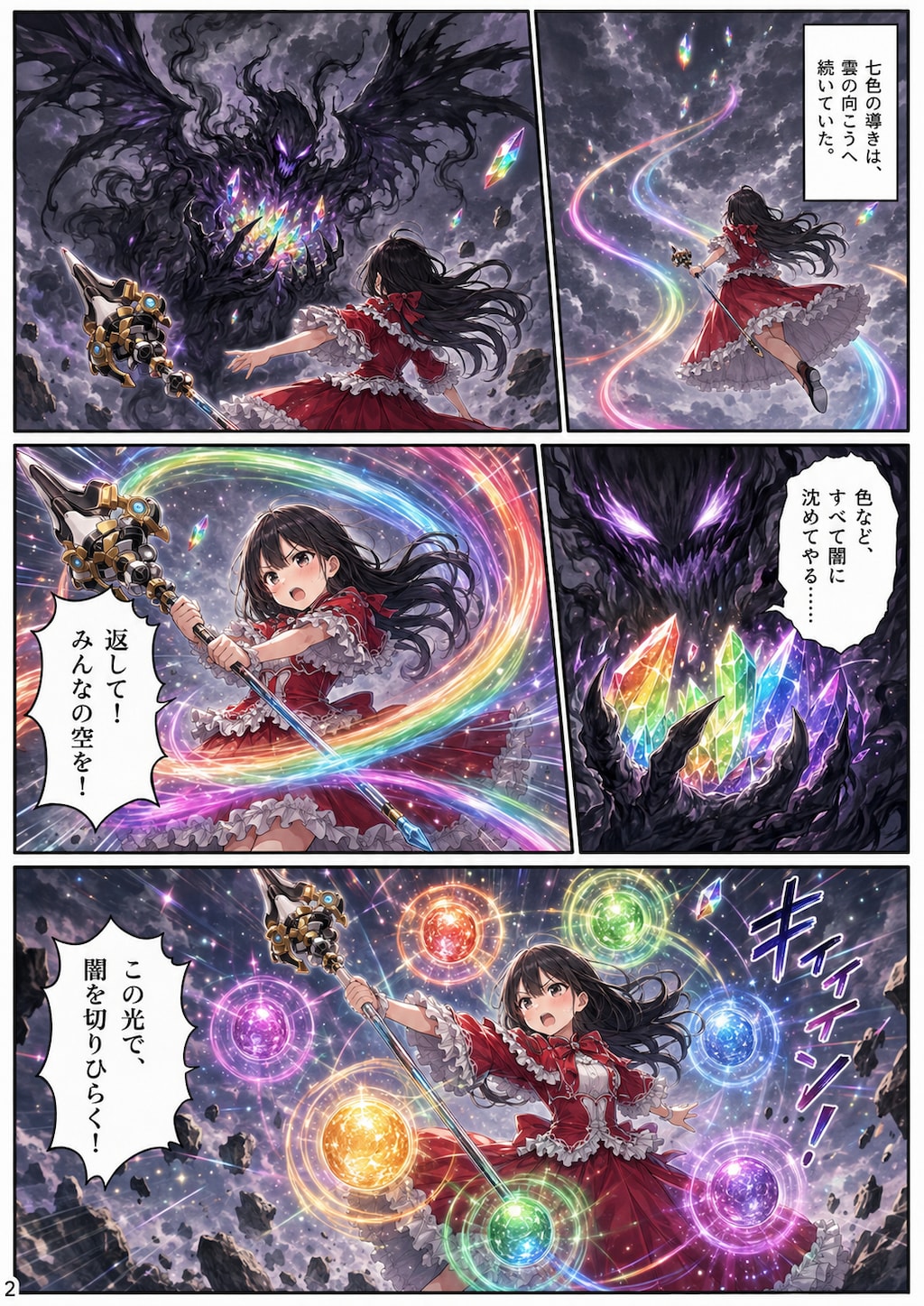 魔法少女と虹