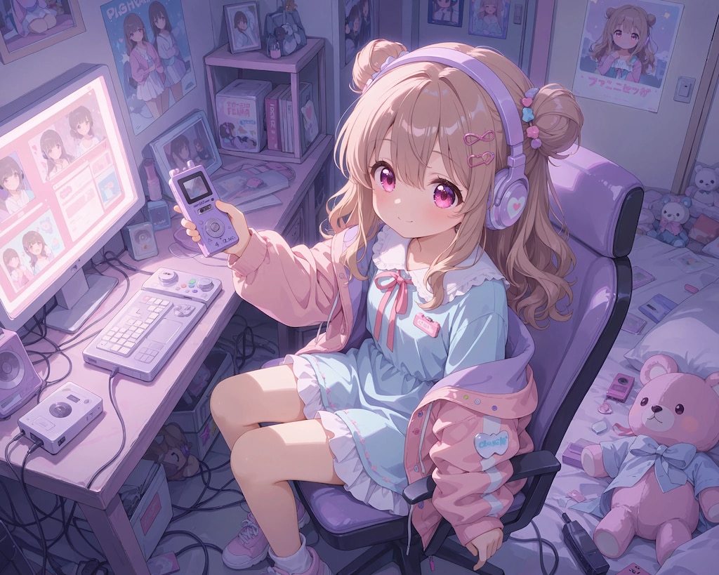 ゆめかわガジェット部屋の住人