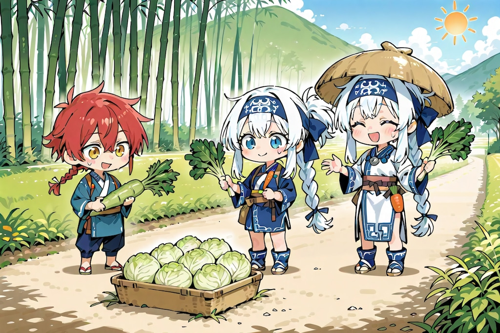 春のお野菜を収穫だ！