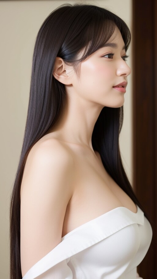 横顔美人