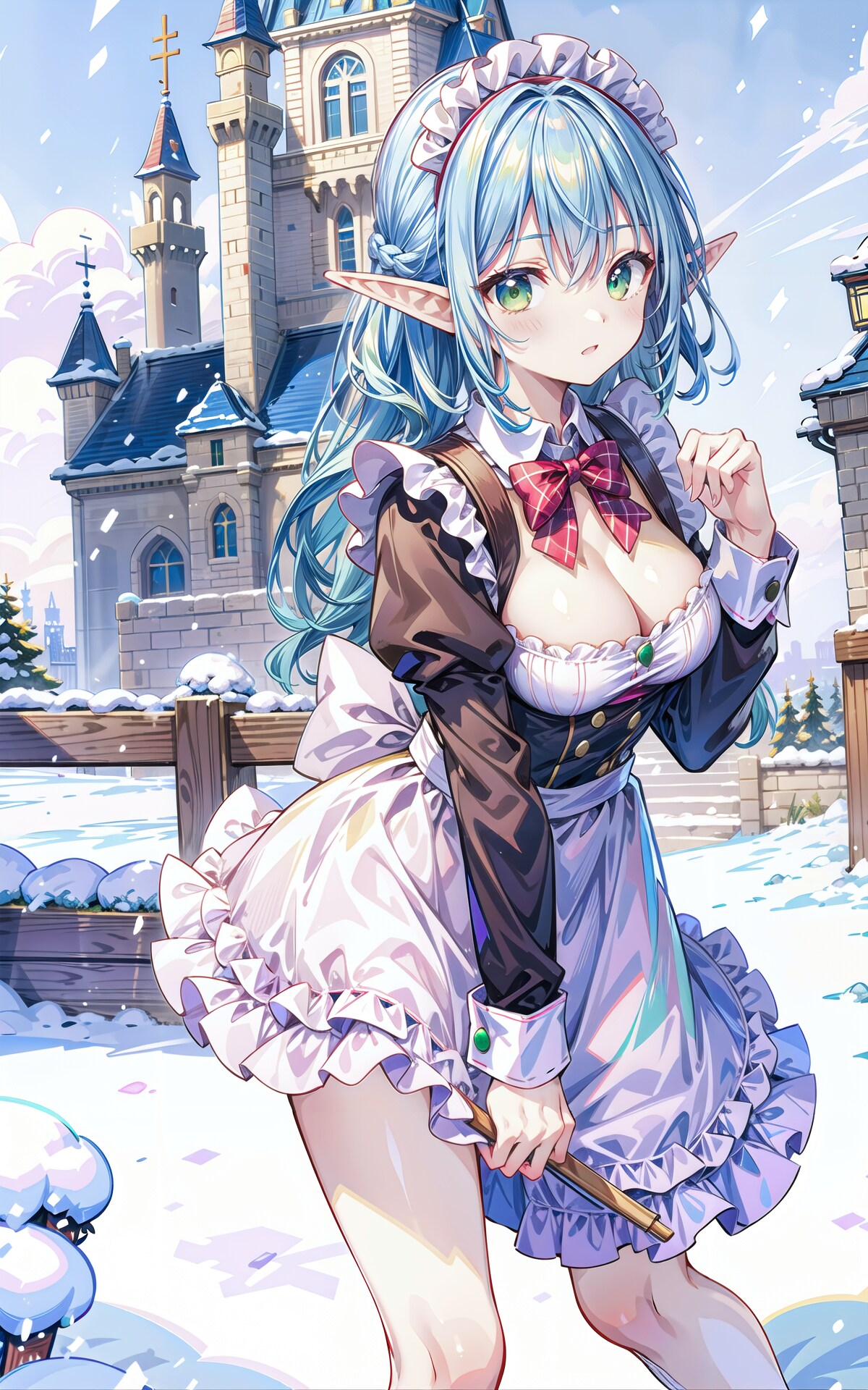 雪国のエルフメイドちゃん