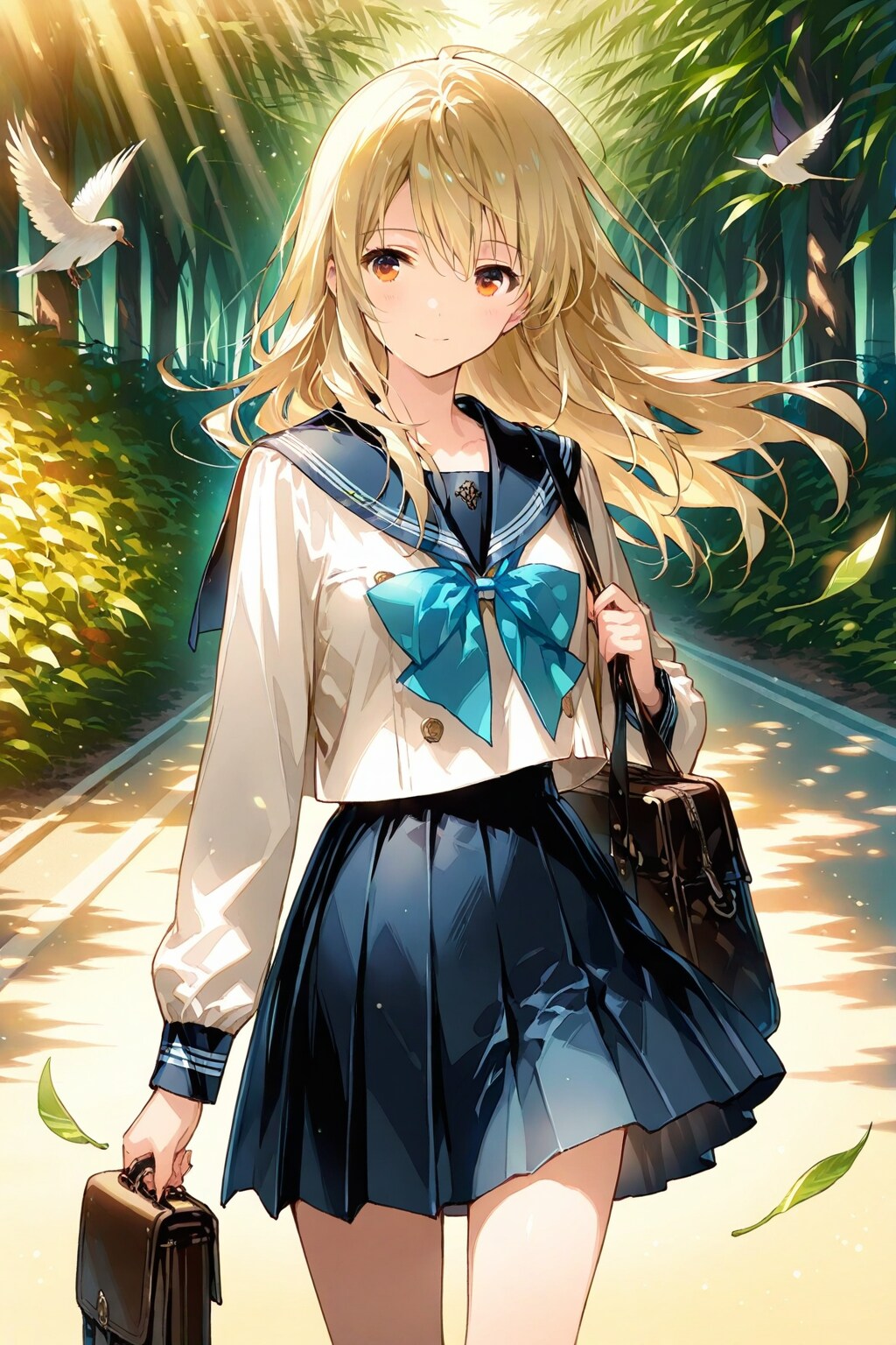 朝陽にほどける金色 | の人気AIイラスト・グラビア