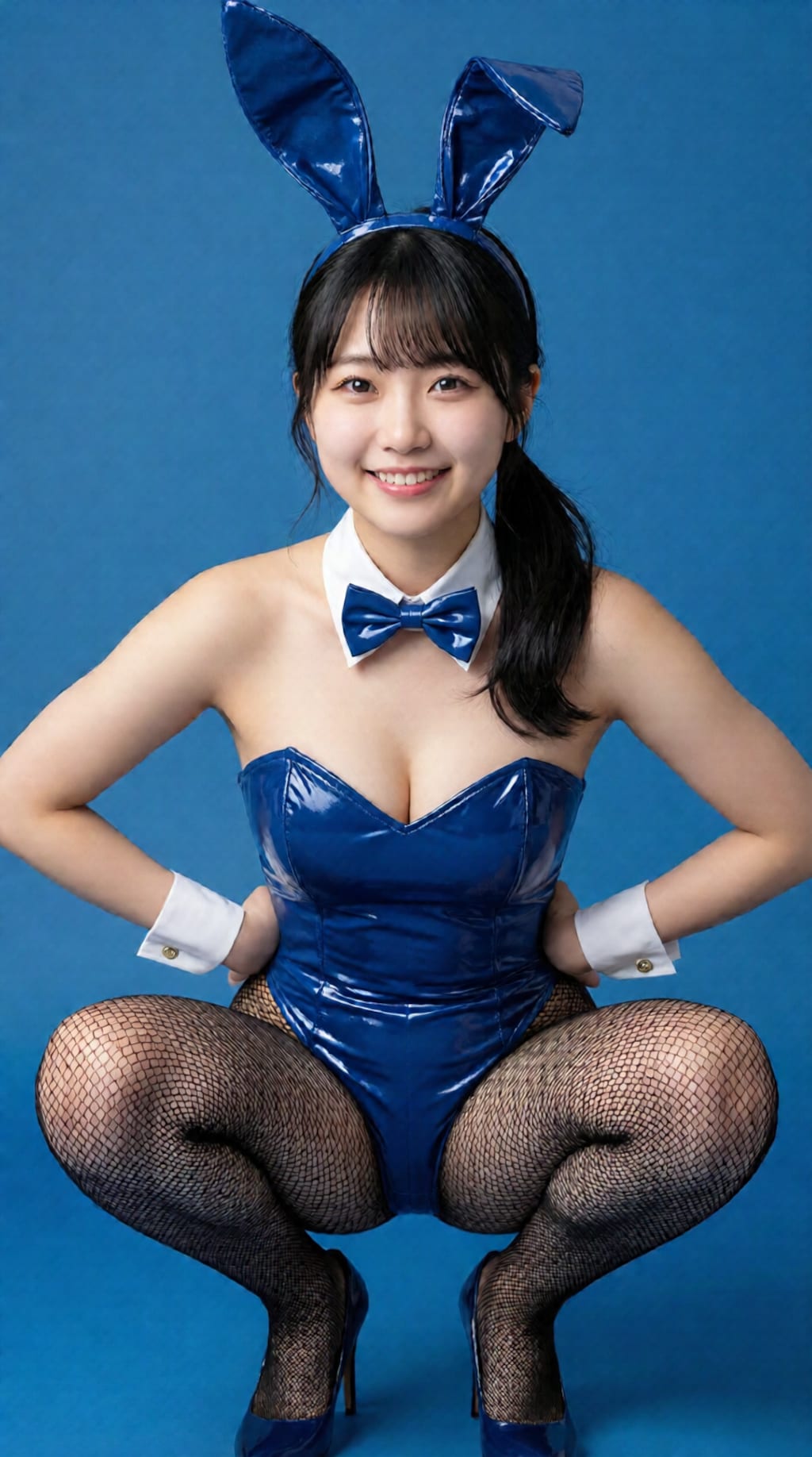 藍色バニー