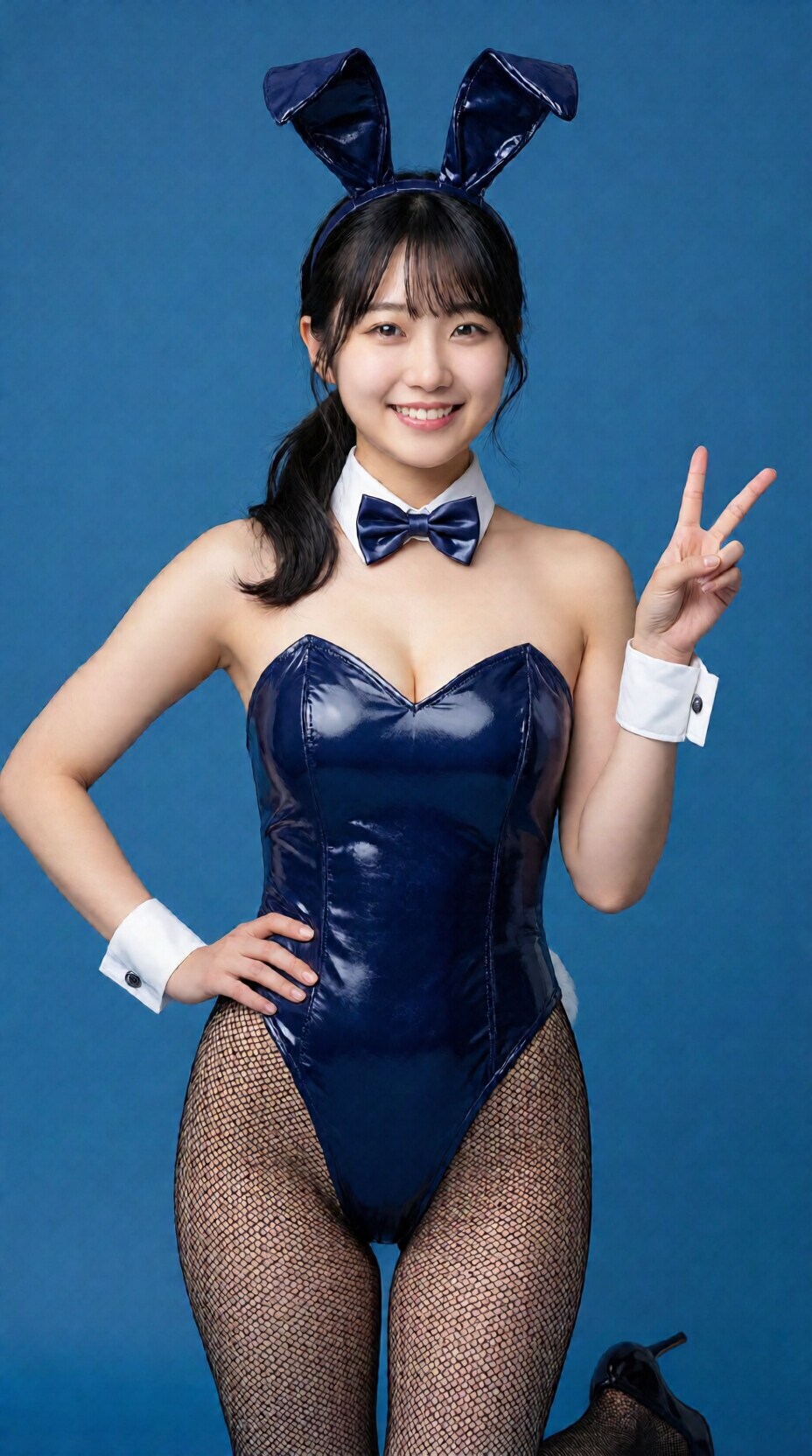 藍色バニー