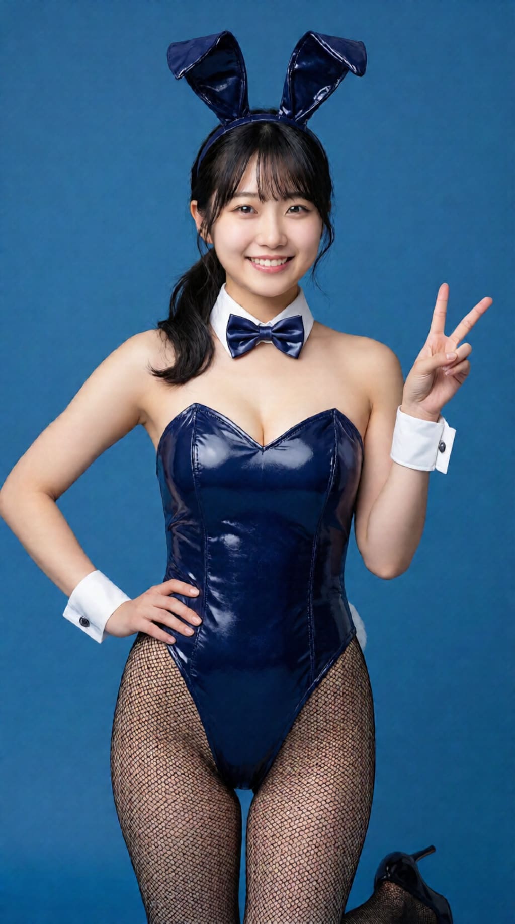 藍色バニー