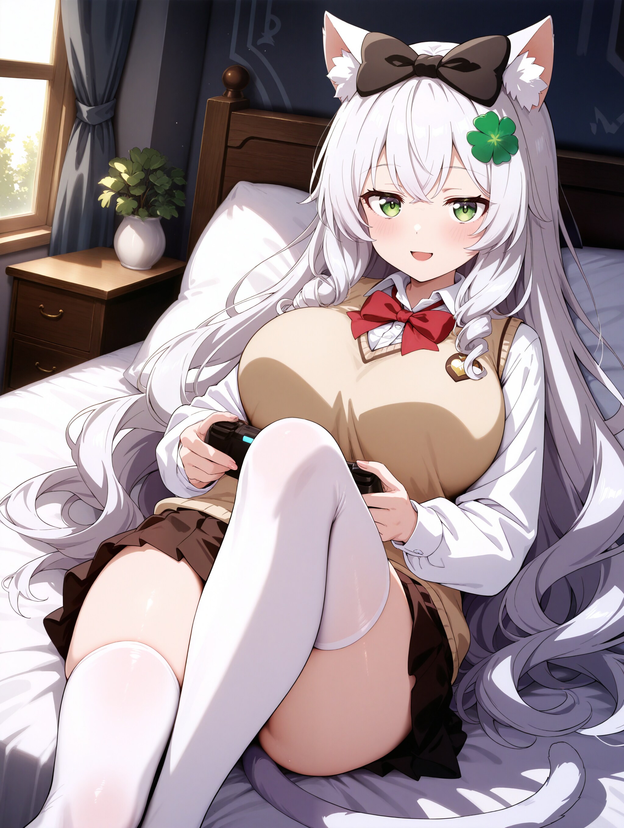 ゲームで私に勝ったら言う事1つ聞いてあげますよ🍀