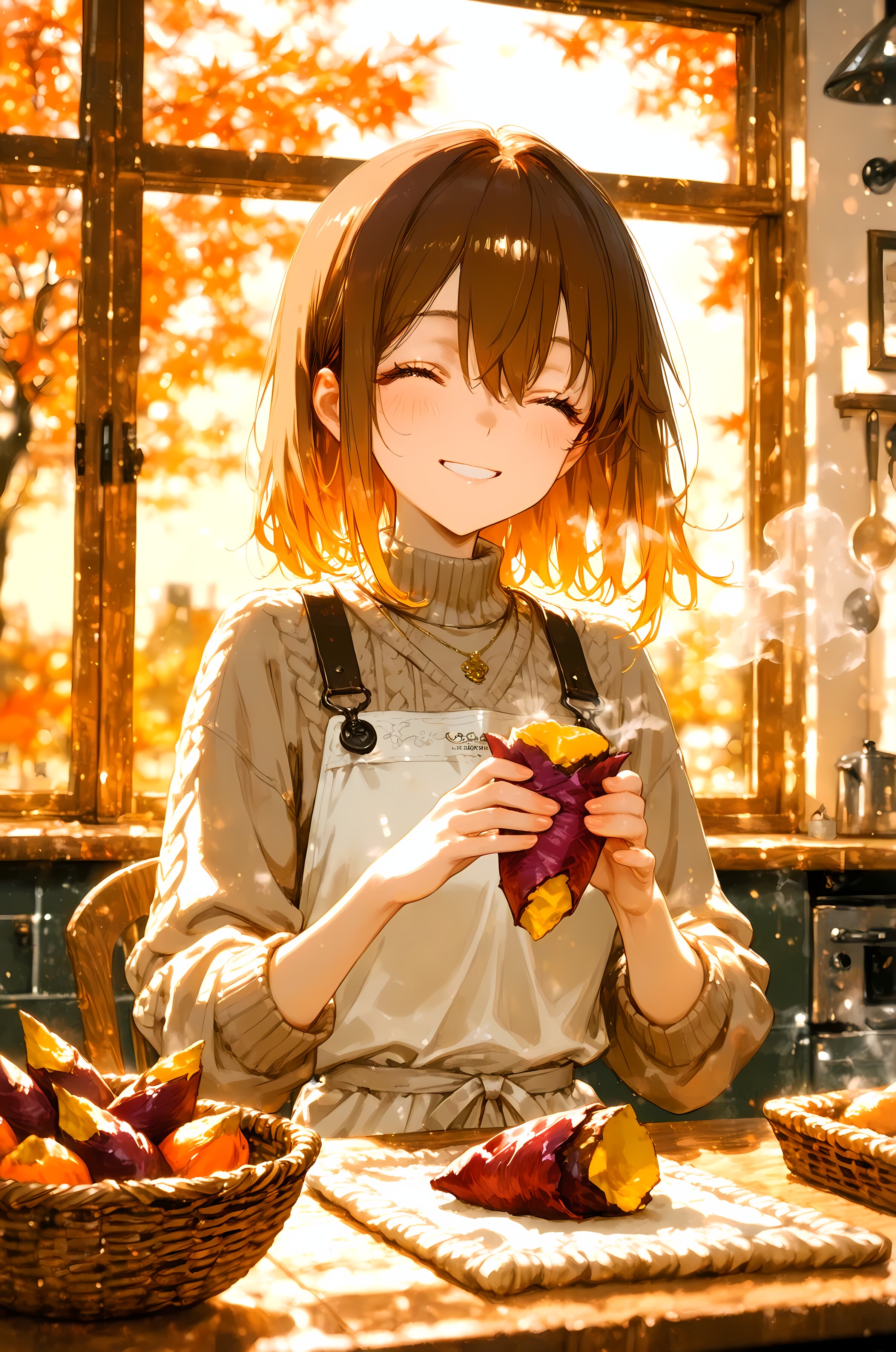 はい、半分こ。 | の人気AIイラスト・グラビア