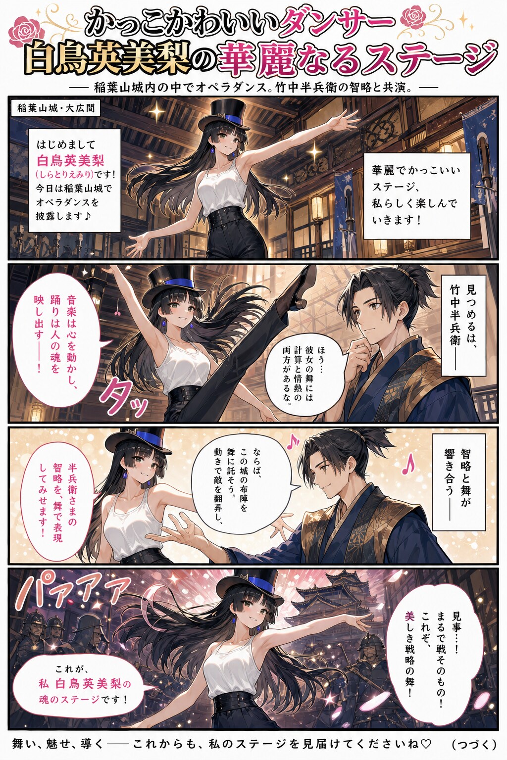 かっこかわいいダンサー白鳥英美梨の華麗なるステージ・稲葉山城スペシャル