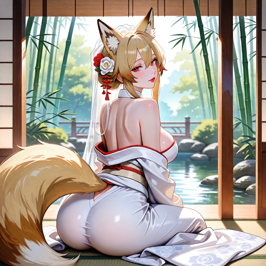 狐姉さんの変化術披露