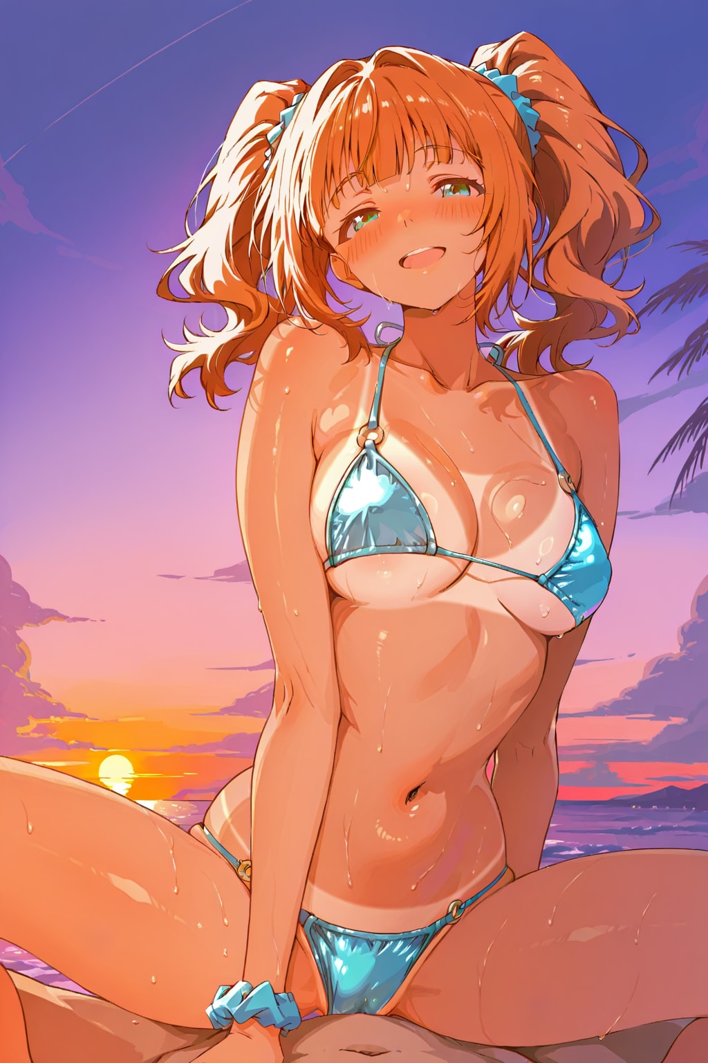 高槻やよい　夕暮れのビキニ少女① 『すっかり日焼けしちゃいましたー！』