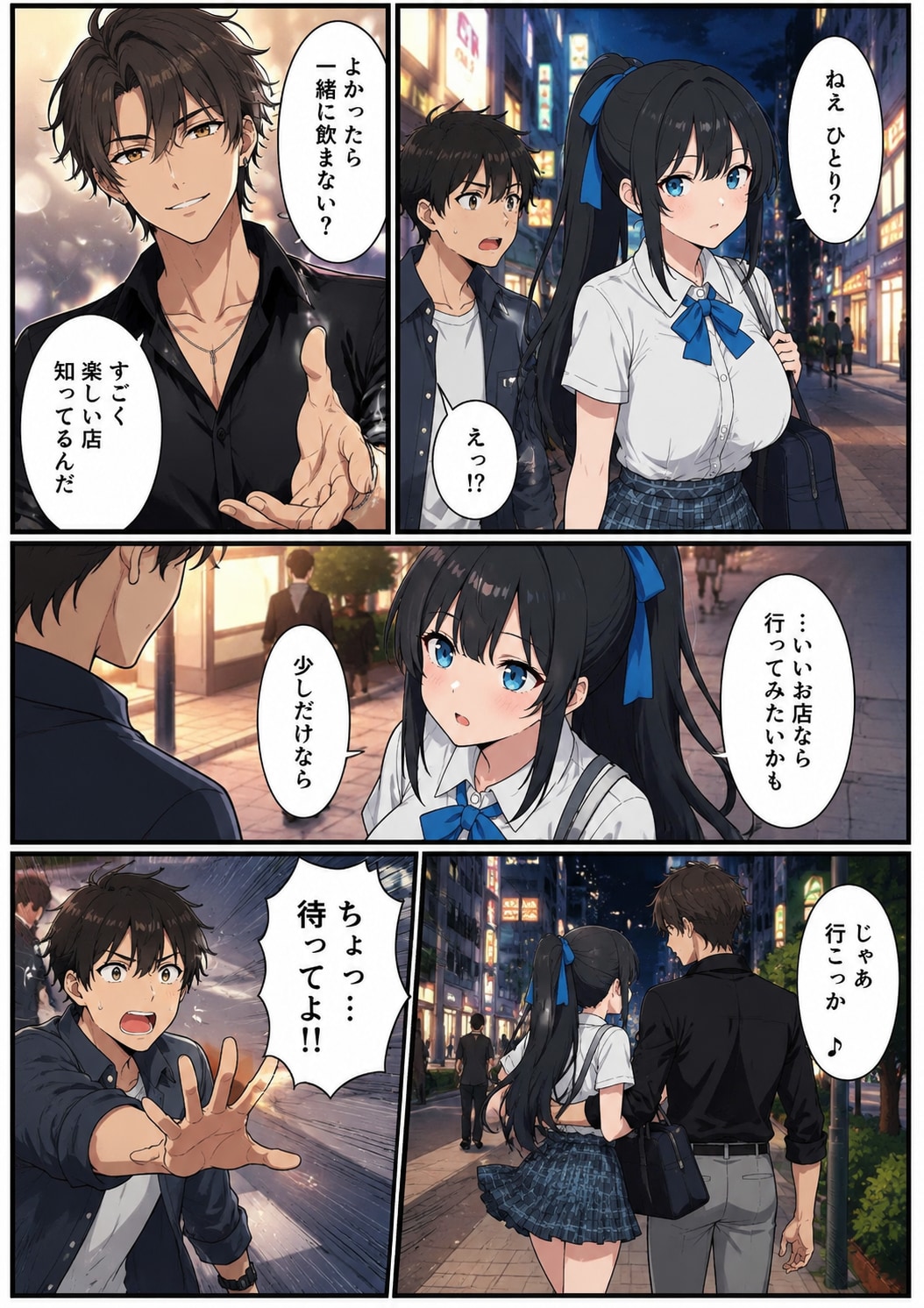 簡単にナンパされる彼女 | の人気AIイラスト・グラビア