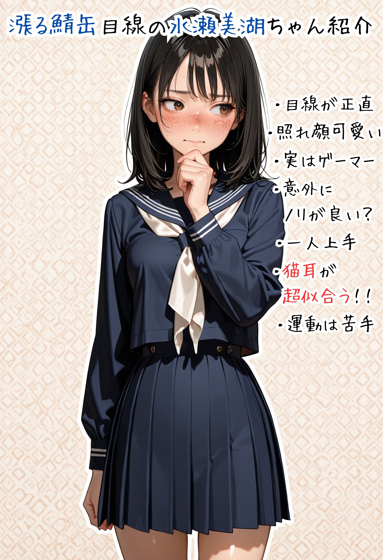 【他己紹介】Zakiさん家の水瀬美湖ちゃん。