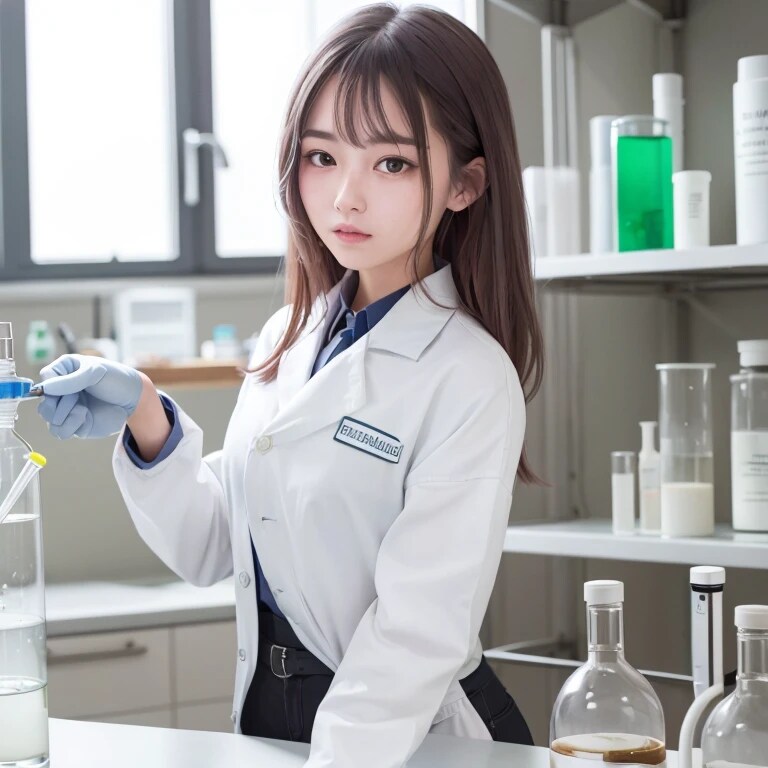 黒髪ロングで白衣の美女２２３ | の人気AIイラスト・グラビア