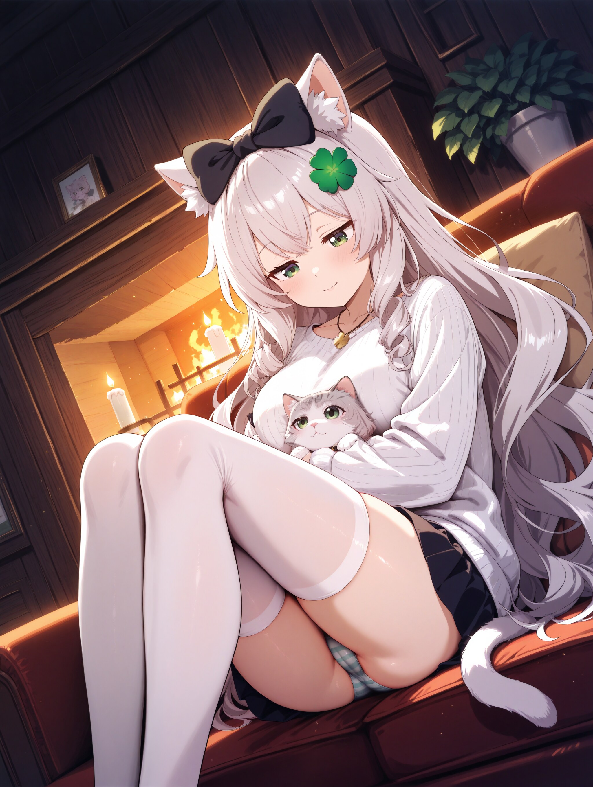 猫さんナデナデするのです🍀