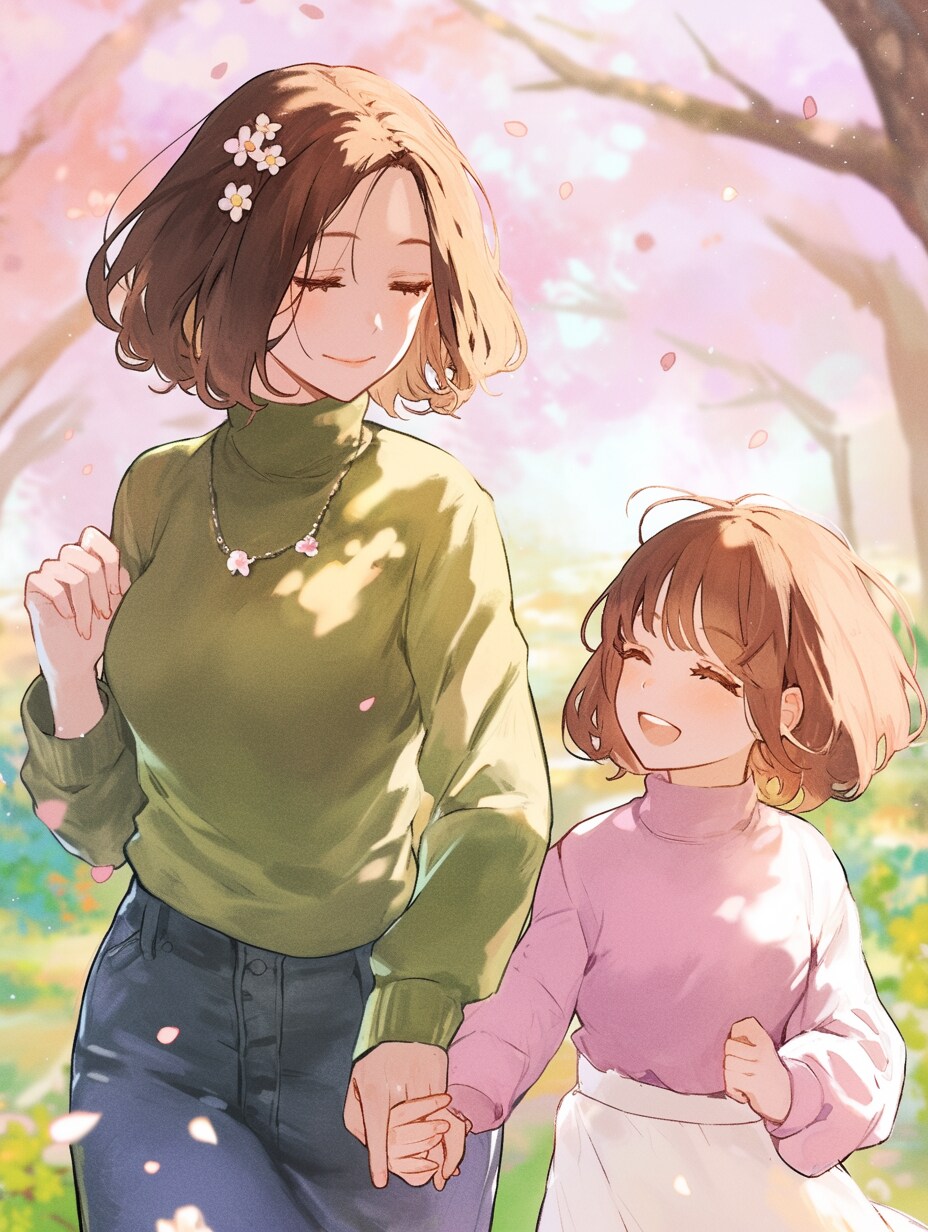 母と娘280 | の人気AIイラスト・グラビア