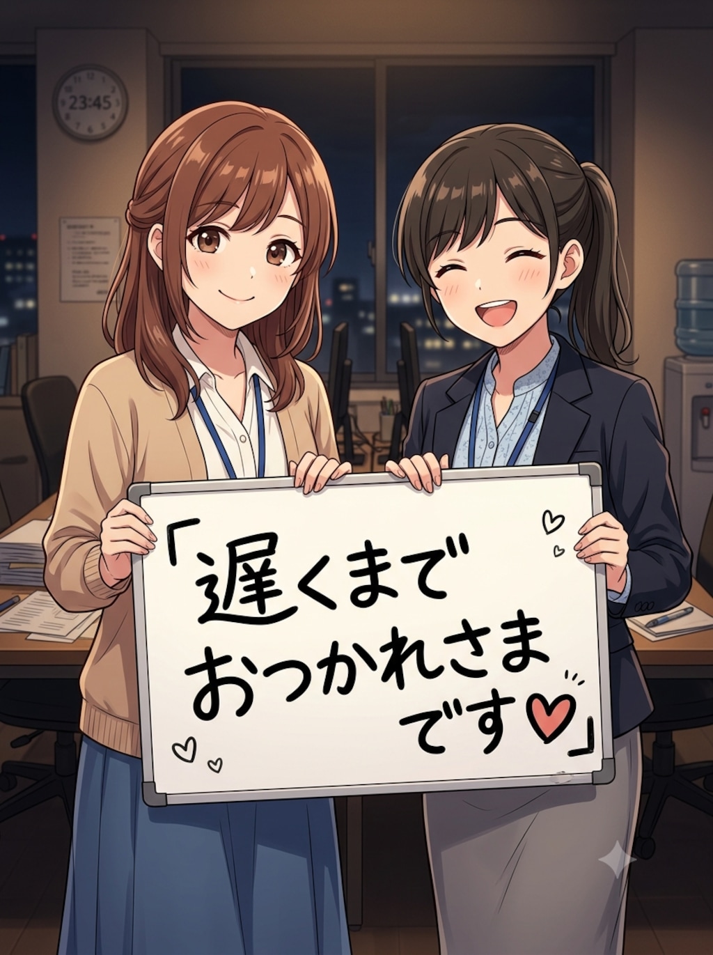 深夜遅くまでお疲れ様です❤️