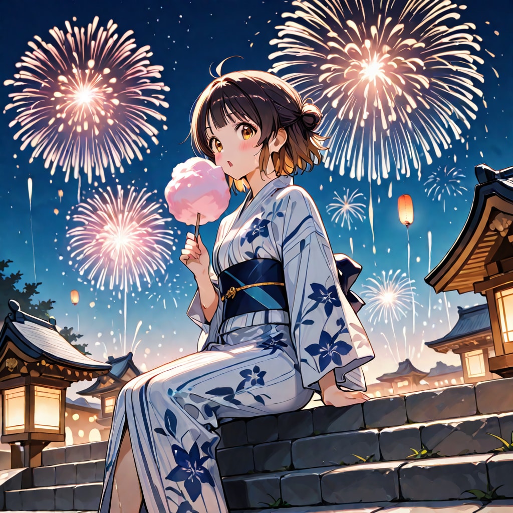 ちちぷい生成機能で夏祭り(1日1歌詞番外編)