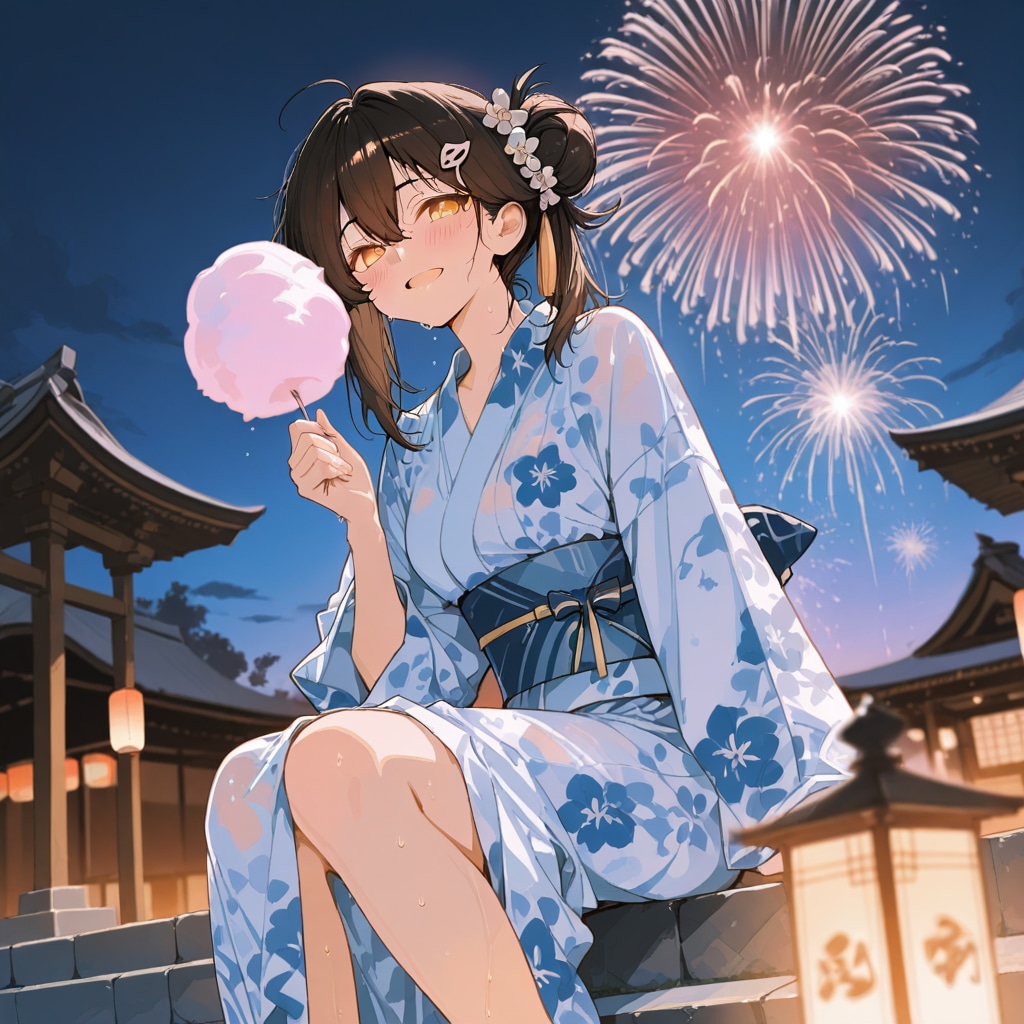 ちちぷい生成機能で夏祭り(1日1歌詞番外編)
