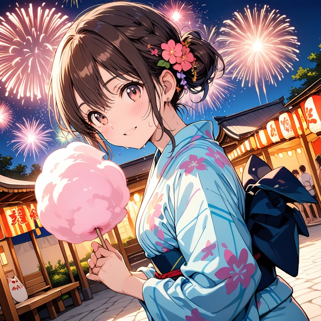 ちちぷい生成機能で夏祭り(1日1歌詞番外編)