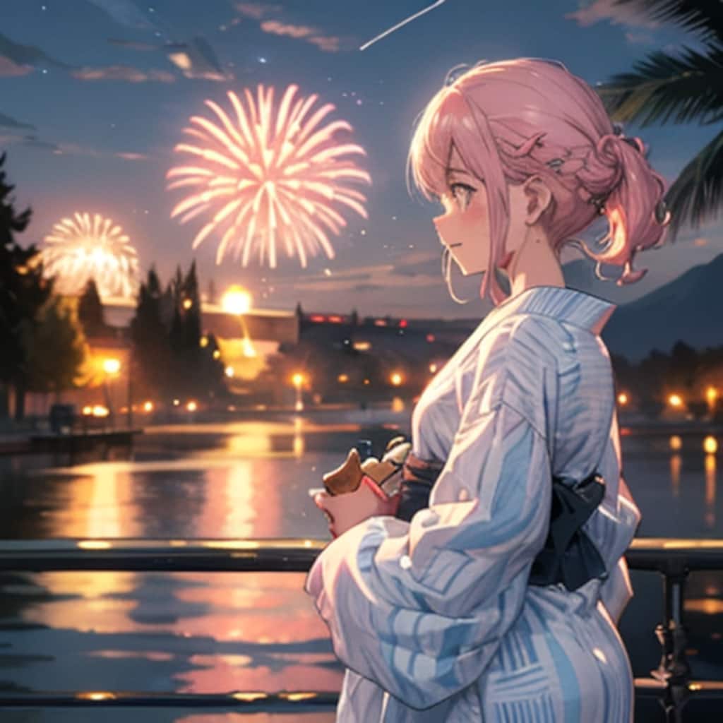 ちちぷい生成機能で夏祭り(1日1歌詞番外編)