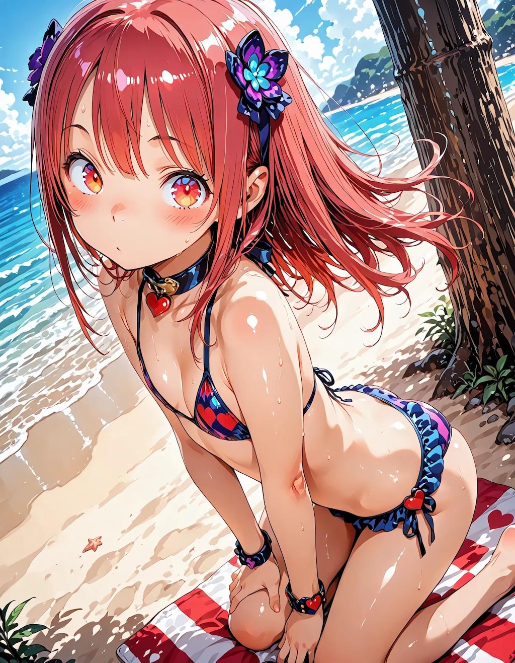 夏だ！ビーチだ！お昼だよ水着に着替えて全員集合！！7.4