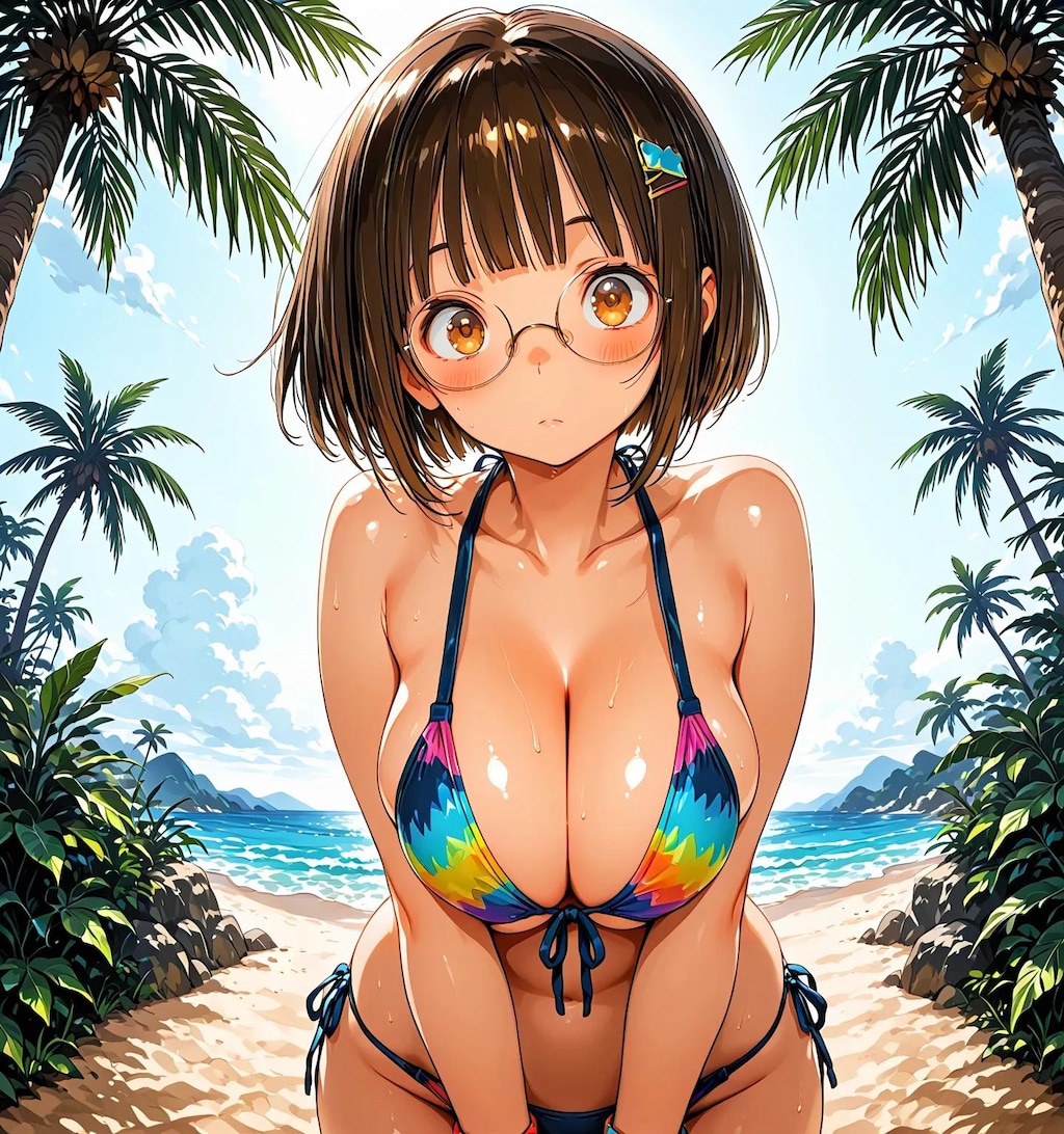 夏だ！ビーチだ！お昼だよ水着に着替えて全員集合！！7.4