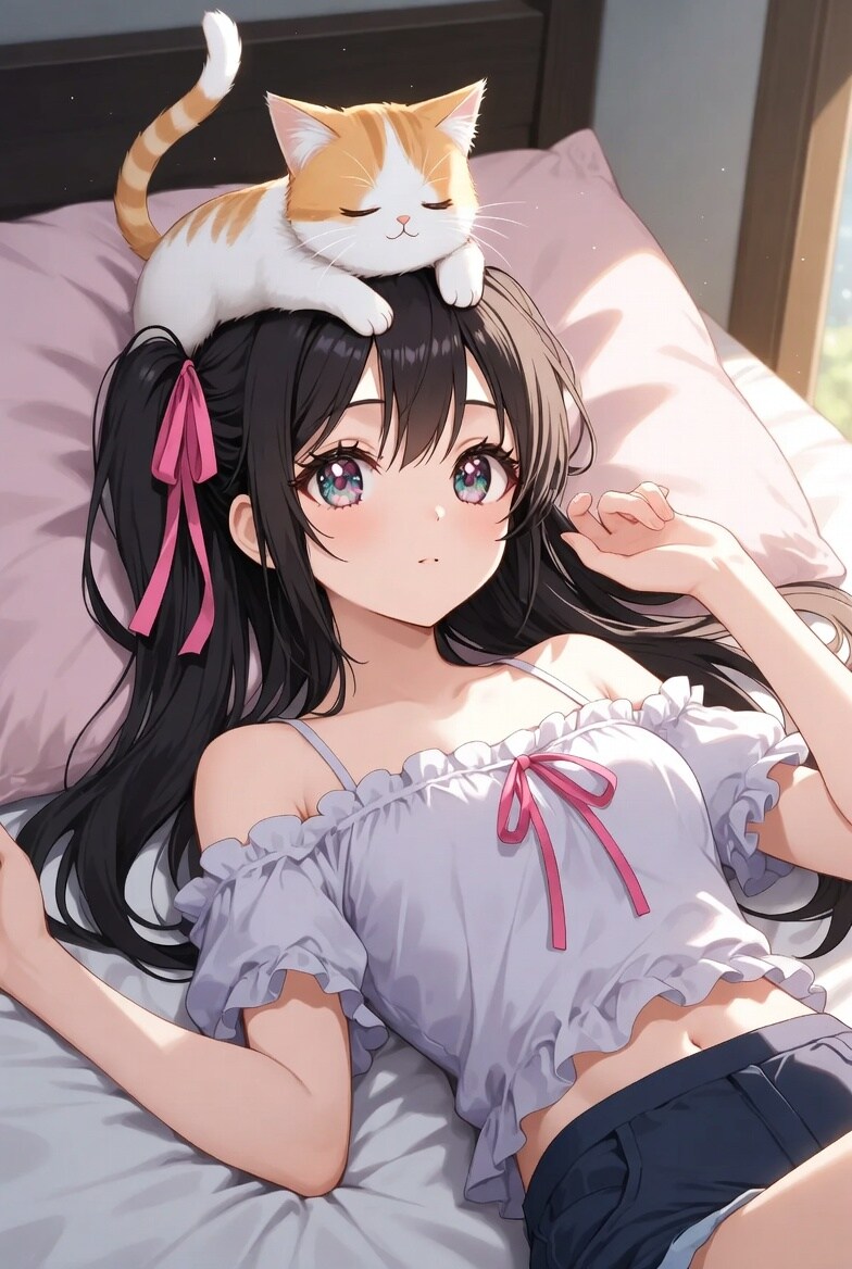 ねこと少女 | の人気AIイラスト・グラビア