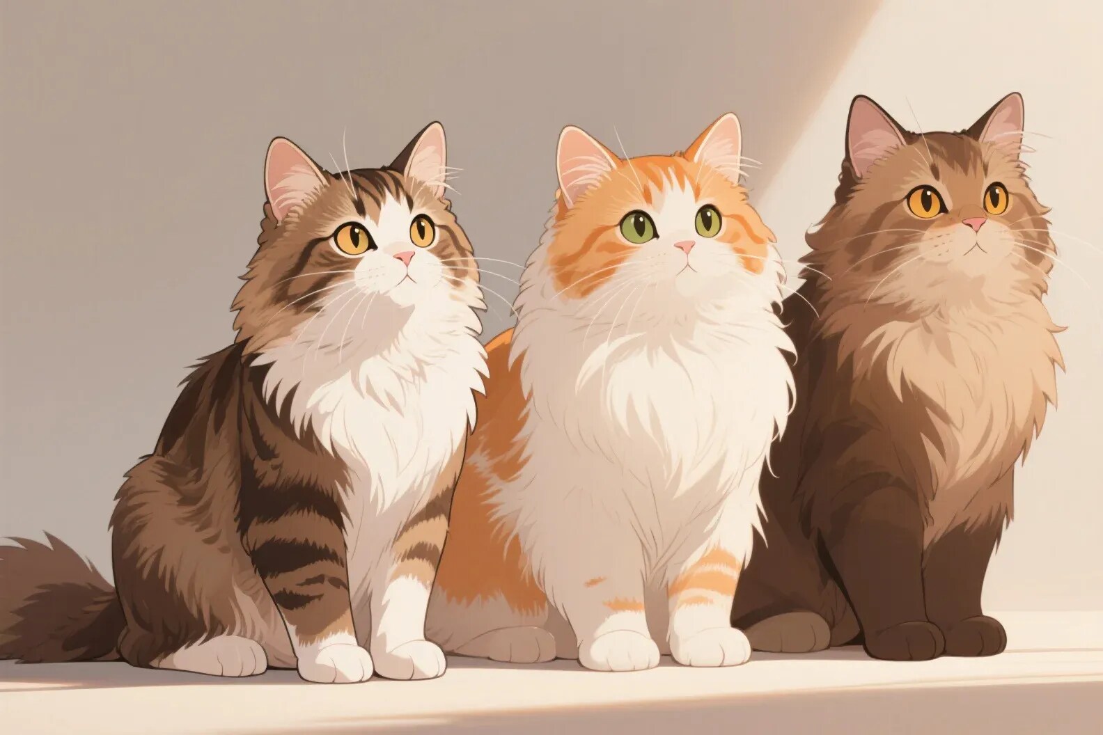 うちのニャンズその2 | の人気AIイラスト・グラビア